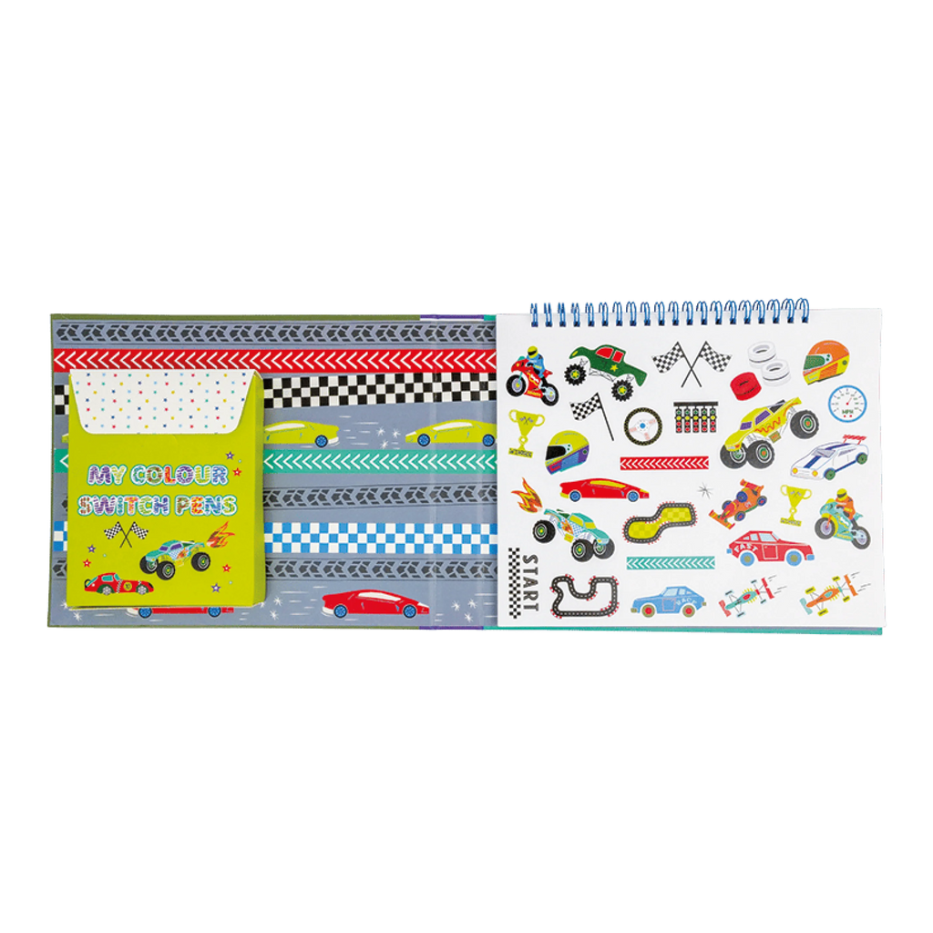 Floss & Rock Renk Değiştiren Sihirli Aktivite Kitabı / Cars