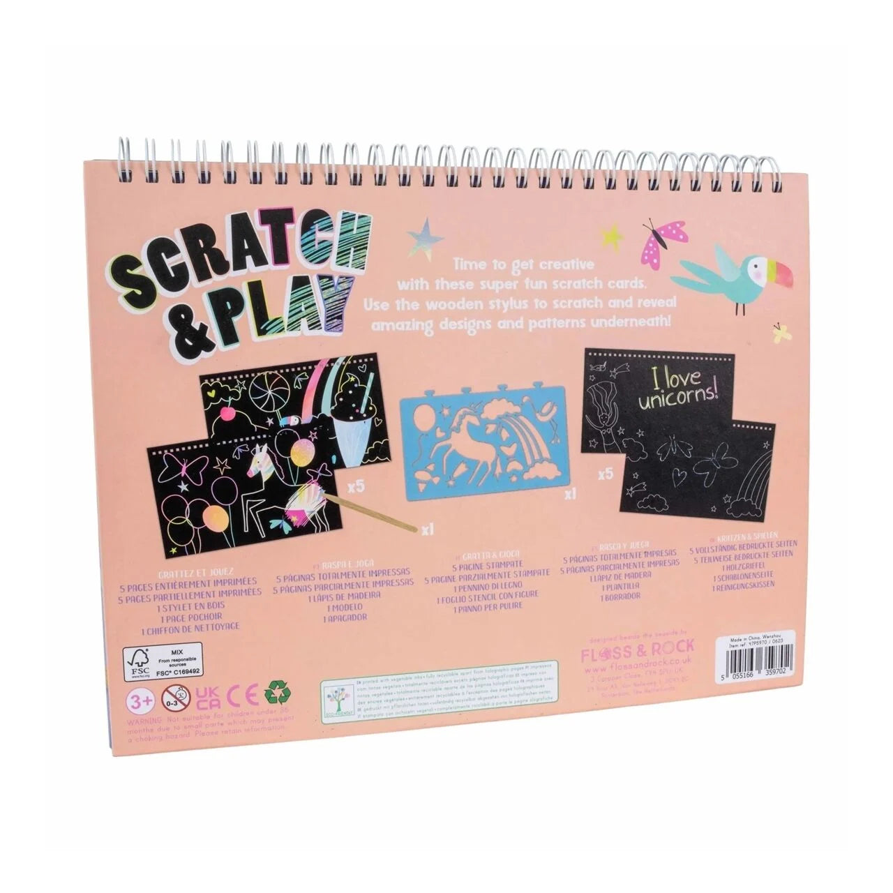 Floss Rock Scratch & Play Aktivite Kitabı-Fantasy