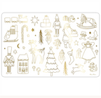 Meri Meri - Christmas Colouring Placemats - Yeni Yıl Boyamalı Amerikan Servisi - 8'li