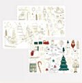 Meri Meri - Christmas Colouring Placemats - Yeni Yıl Boyamalı Amerikan Servisi - 8'li