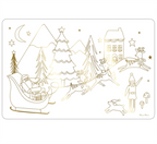 Meri Meri - Christmas Colouring Placemats - Yeni Yıl Boyamalı Amerikan Servisi - 8'li