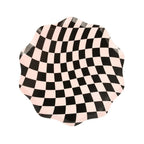 Meri Meri - Halloween Checker Side Plates - Cadılar Bayramı Damalı Tabaklar (M) (8'li)