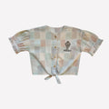 Auntie Me Organik ‘Art & History Amphora’ Önden Bağlamalı Kareli Gömlek