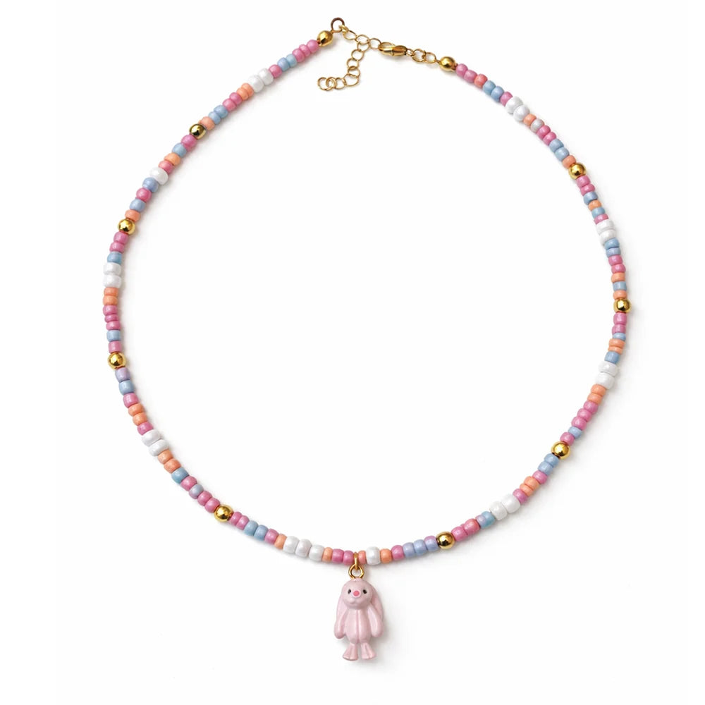 Lille Trove Jelly Rabbit Kolye - Pembe