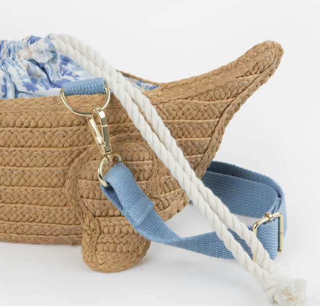 Meri Meri - Woven Sausage Dog Bag - Hasır Sosi Köpek Çanta