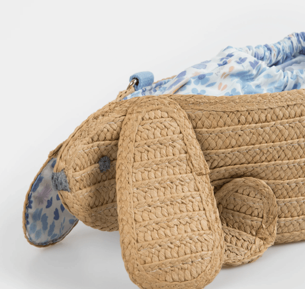 Meri Meri - Woven Sausage Dog Bag - Hasır Sosi Köpek Çanta