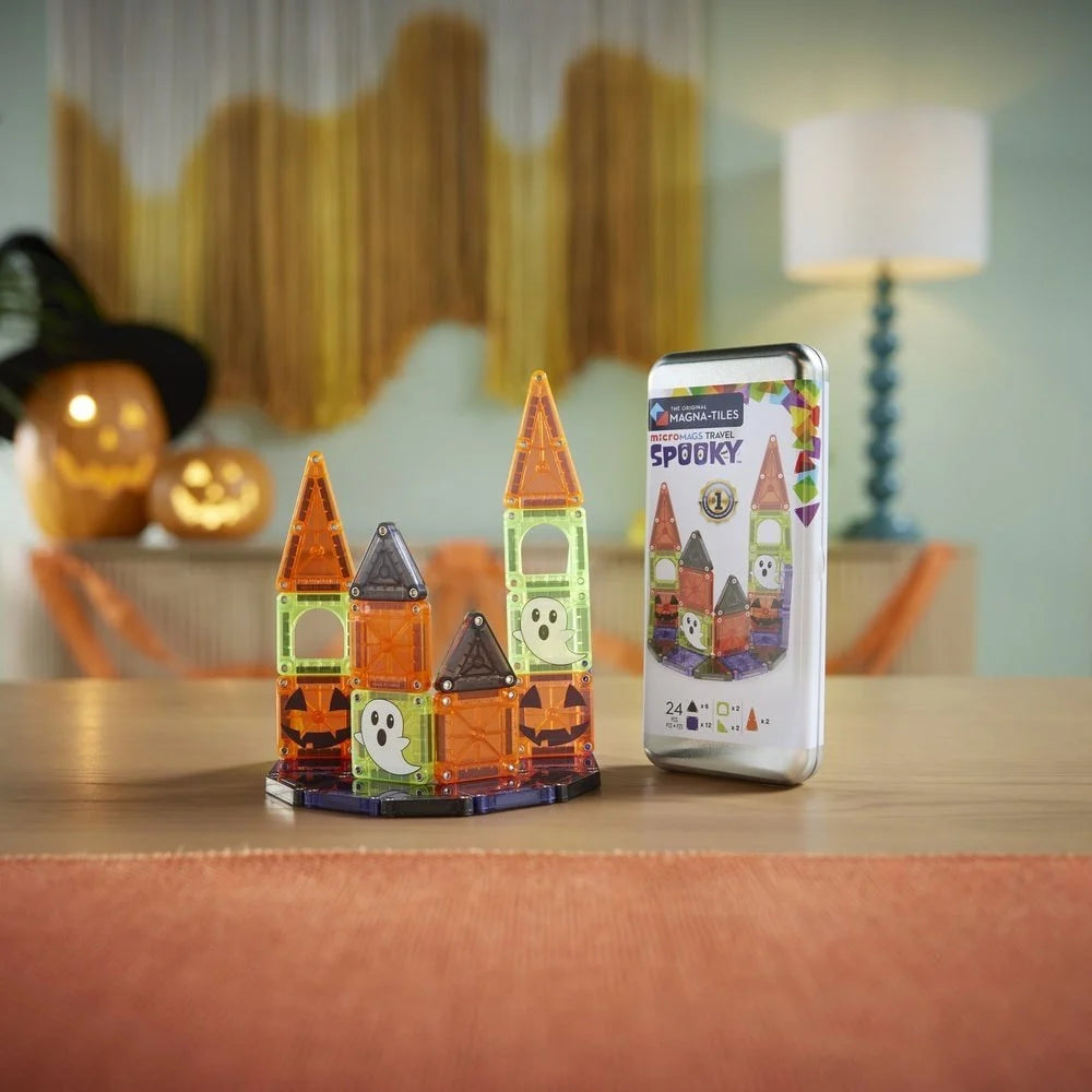Magna Tiles Travel Spooky - MicroMAGS Ürkütücü Seyahat Seti - 24 Parça