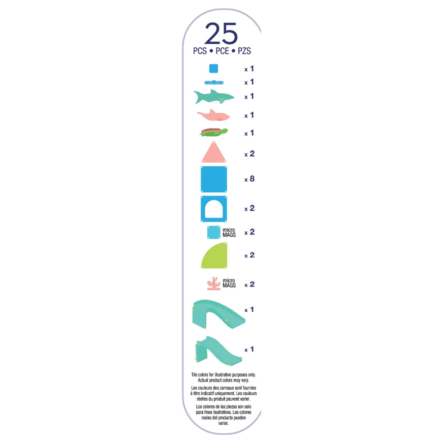Magna Tiles Coral Reef Manyetik Bloklar - 25 Parça