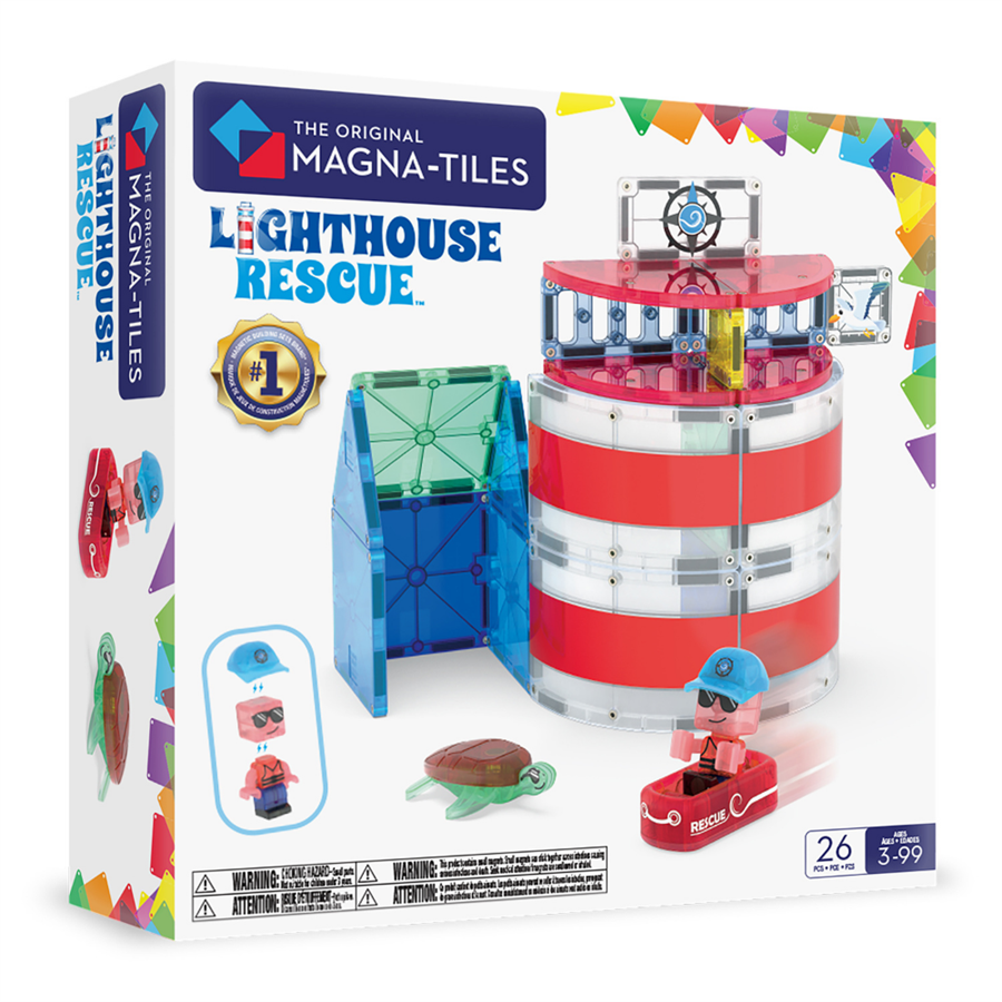 Magna Tiles Lighthouse Rescue Manyetik Bloklar - 25 Parça