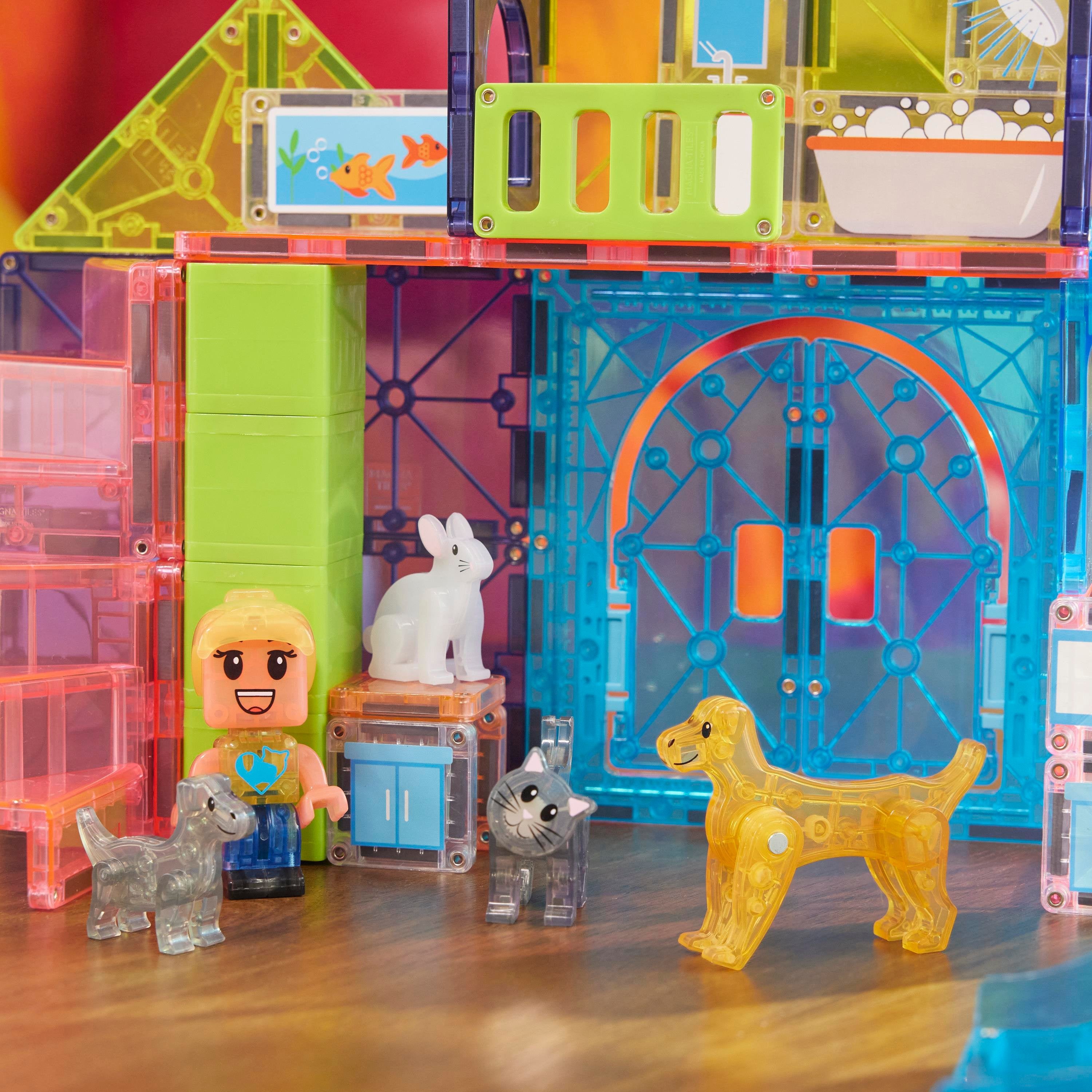 Magna Tiles Pet Playhouse Manyetik Bloklar - 50 Parça