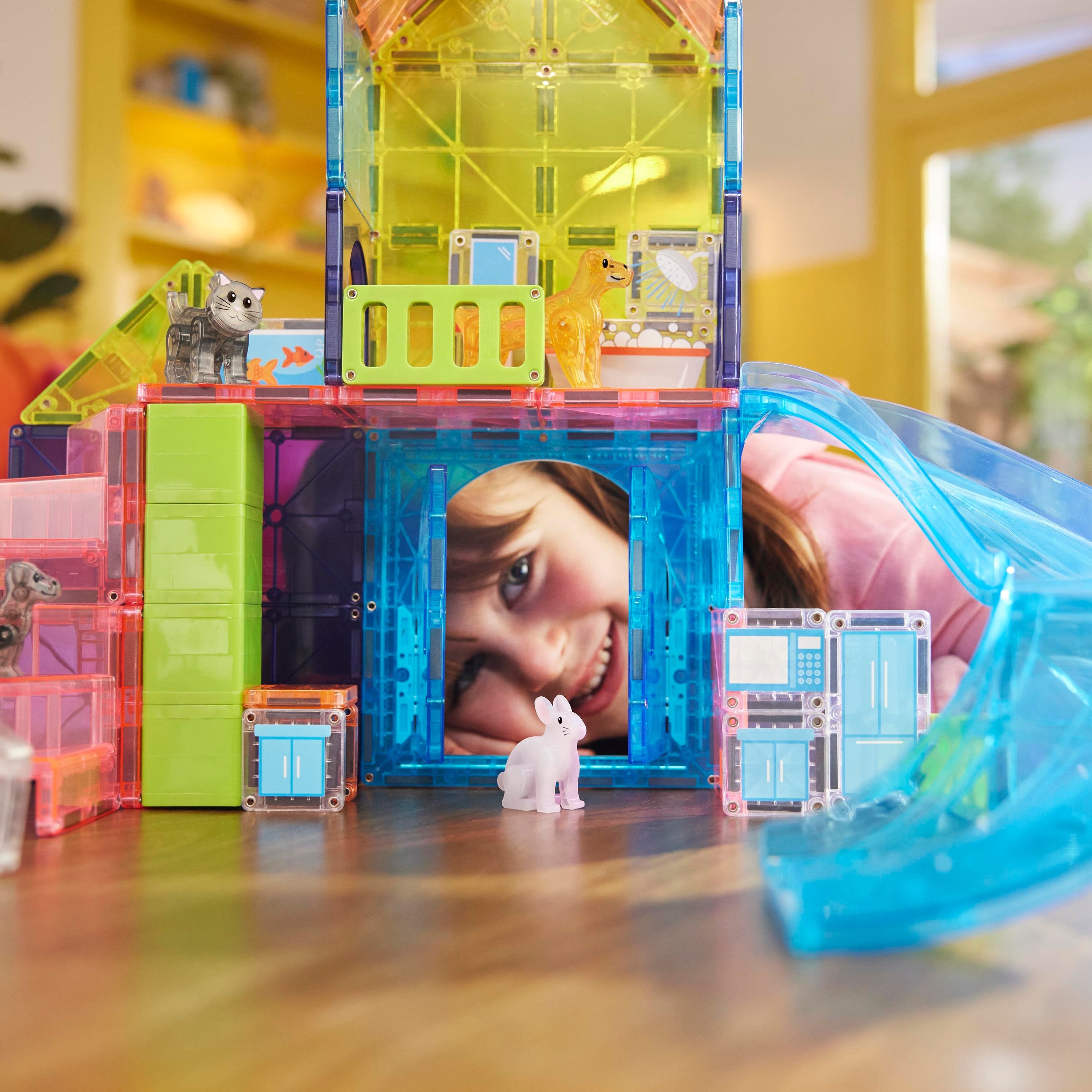 Magna Tiles Pet Playhouse Manyetik Bloklar - 50 Parça