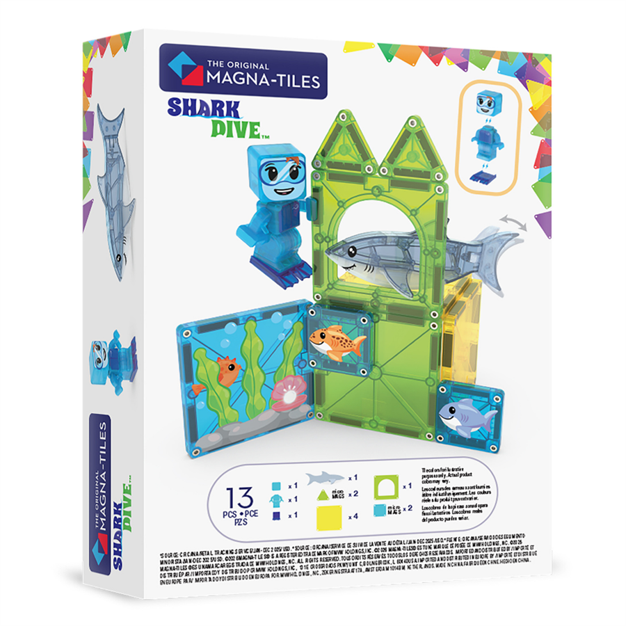 Magna Tiles Shark Dive Manyetik Bloklar - 13 Parça