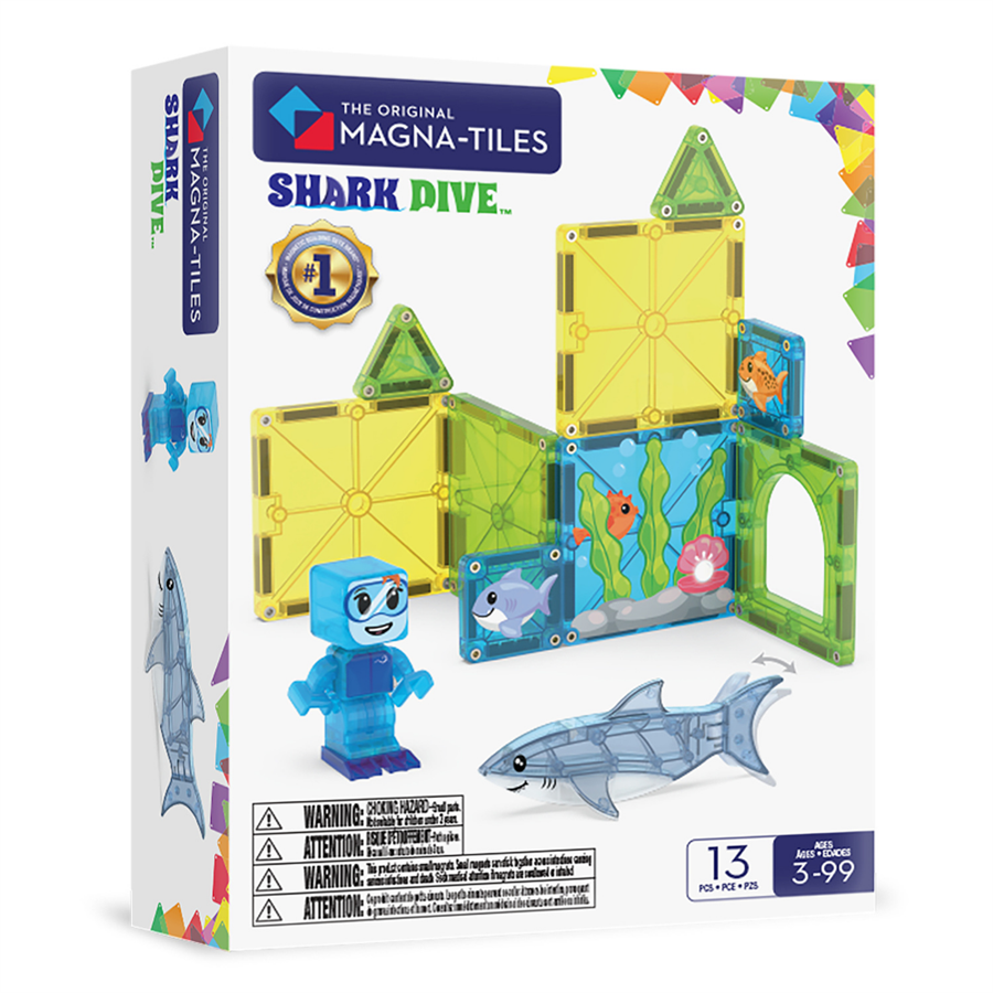 Magna Tiles Shark Dive Manyetik Bloklar - 13 Parça