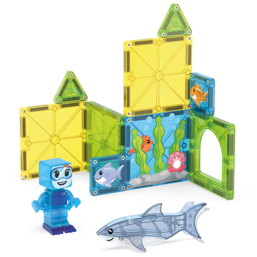 Magna Tiles Shark Dive Manyetik Bloklar - 13 Parça
