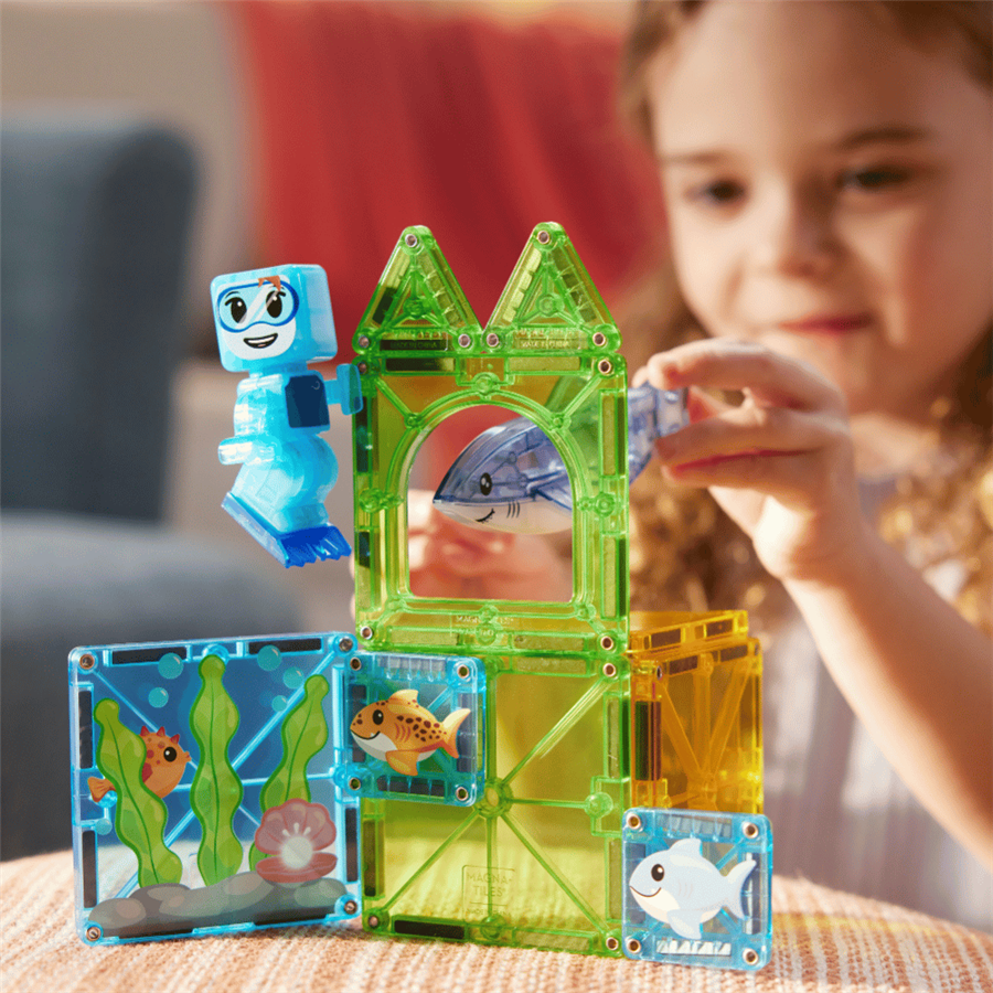 Magna Tiles Shark Dive Manyetik Bloklar - 13 Parça