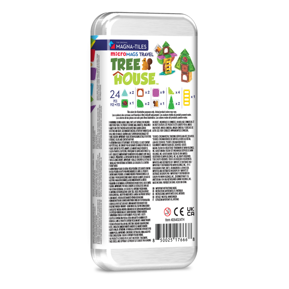 Magna Tiles Travel Set - Ağaç Ev - 24 Parça