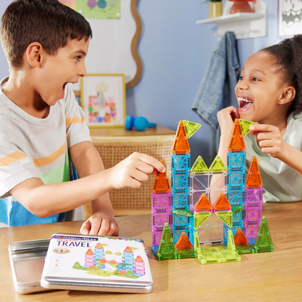 Magna Tiles Travel Set - Seyahat Seti Manyetik Bloklar - 55 Parça