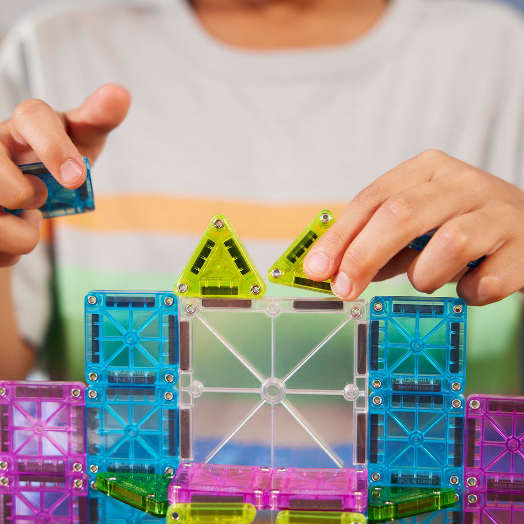 Magna Tiles Travel Set - Seyahat Seti Manyetik Bloklar - 55 Parça