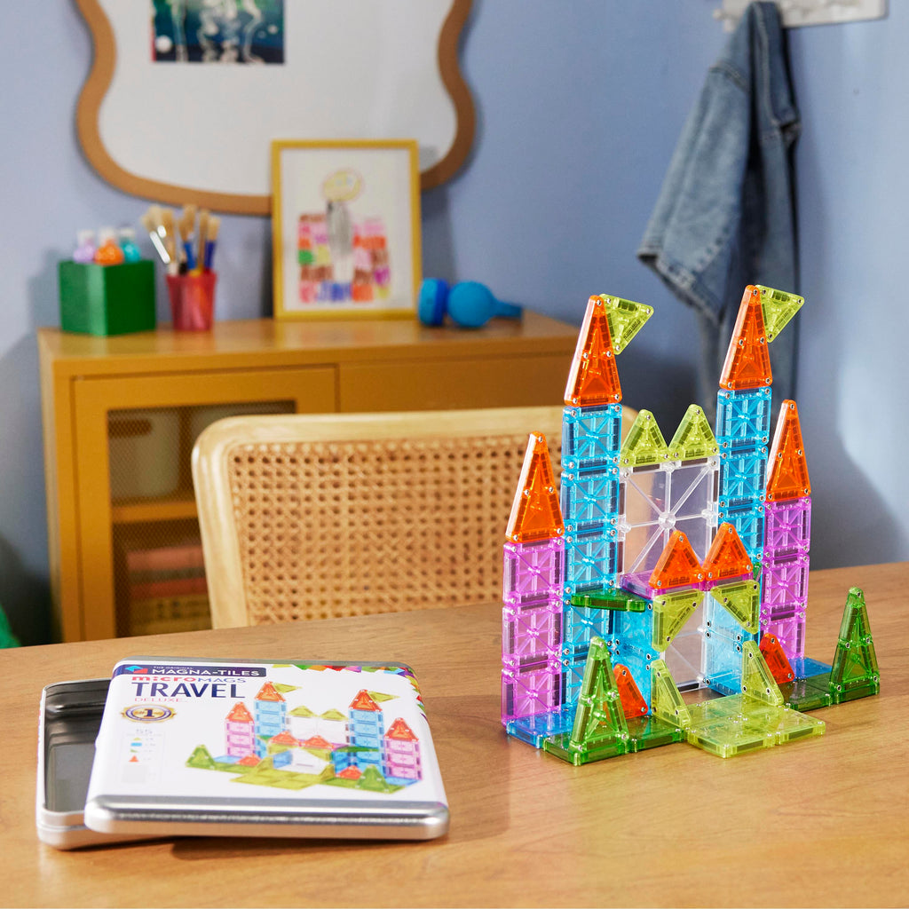 Magna Tiles Travel Set - Seyahat Seti Manyetik Bloklar - 55 Parça