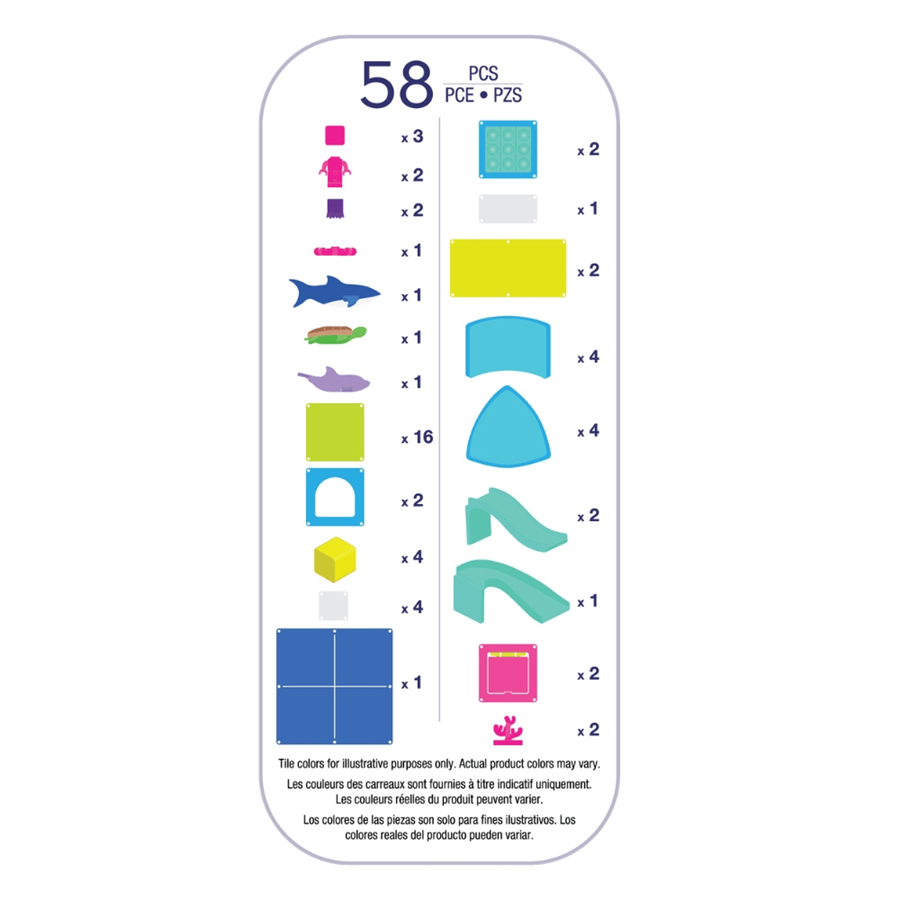 Magna Tiles Undersea Adventure Manyetik Bloklar - 58 Parça
