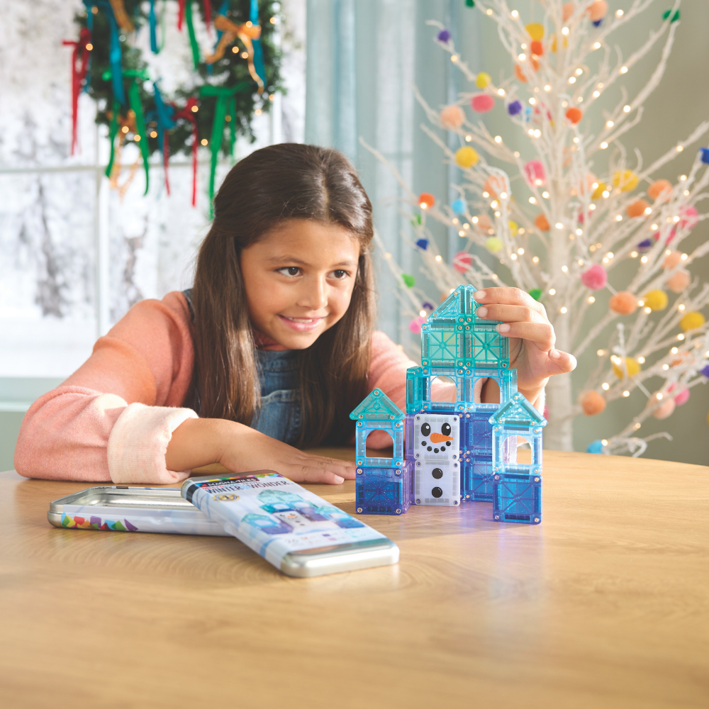 Magna Tiles WinterWonderland Travel Set - Seyahat Seti Manyetik Bloklar - 26 Parça