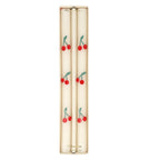 Meri Meri Cherry Table Candles - Kiraz Desenli Şamdan Mumu - 2 Adet