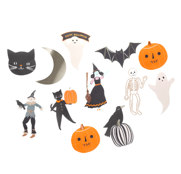 Meri Meri - Die-Cut Halloween Sticker - 25 Adet
