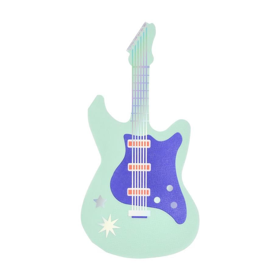 Meri Meri Elektro Gitar Peçete - L - 16 Adet