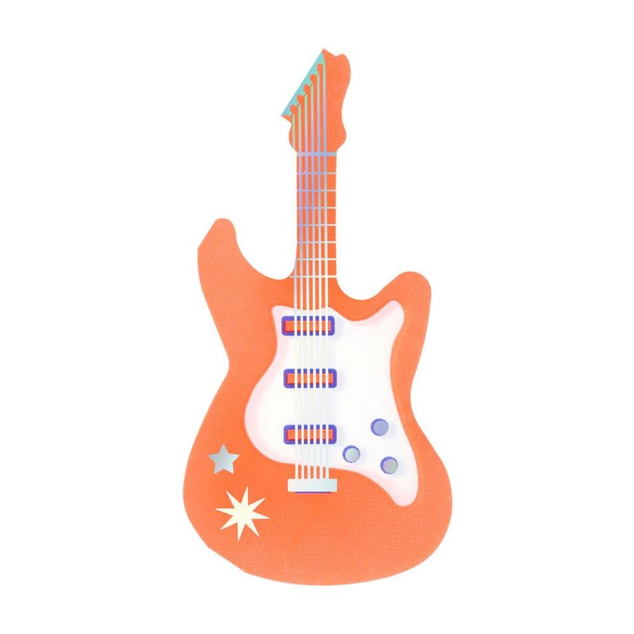 Meri Meri Elektro Gitar Peçete - L - 16 Adet