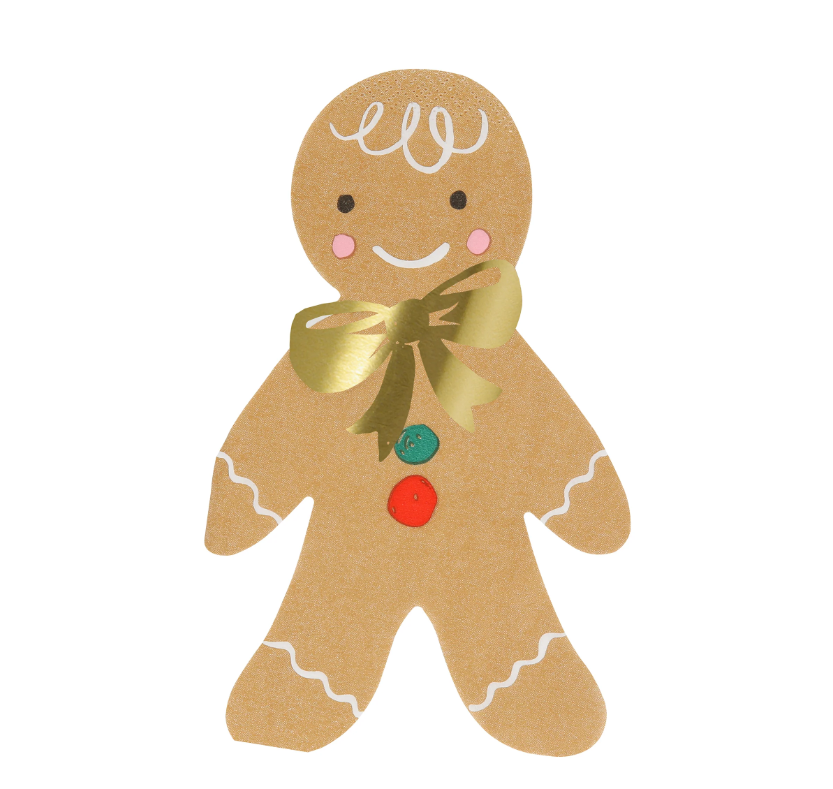 Meri Meri - Gingerbread Napkins - Zencefilli Kurabiye Peçete (16'lı)