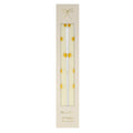 Meri Meri Gold Star Taper Candle - Altın Yıldız Detaylı Mumlar (2'li)