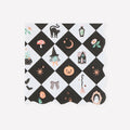 Meri Meri - Halloween - Patchwork Desenli Cadılar Bayramı Büyük Peçete - L - 16 Adet
