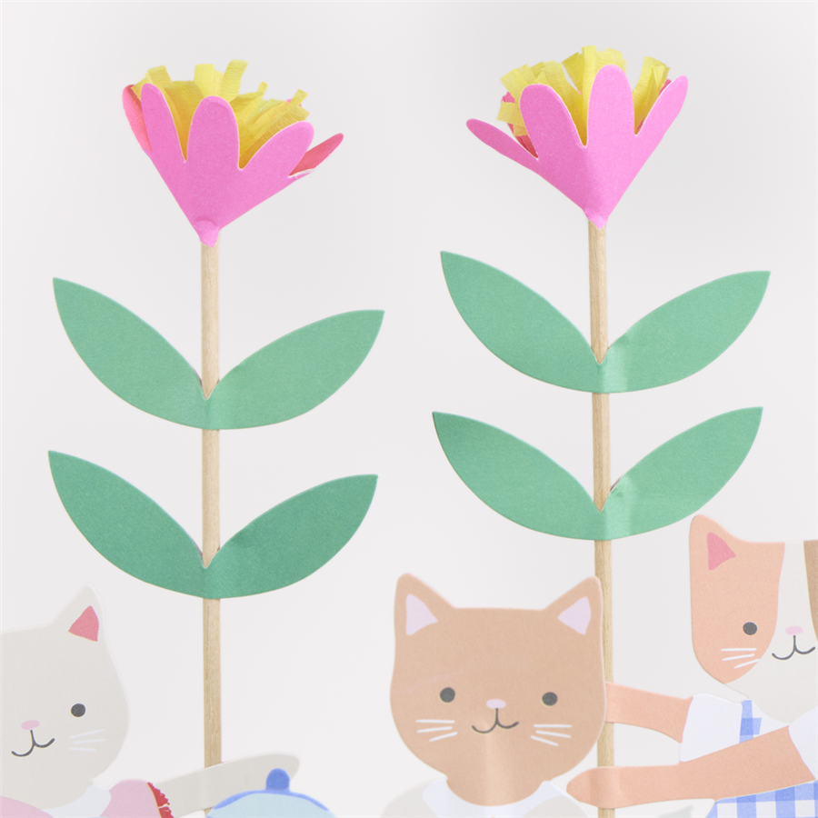 Meri Meri - Kitten Club Cake Toppers - Yavru Kedi Pasta Süsleri