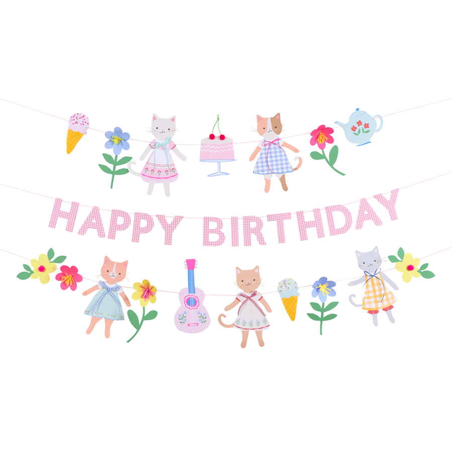 Meri Meri - Kitten Club Garland Set - Yavru Kedi Kulübü Asılan Süs Seti