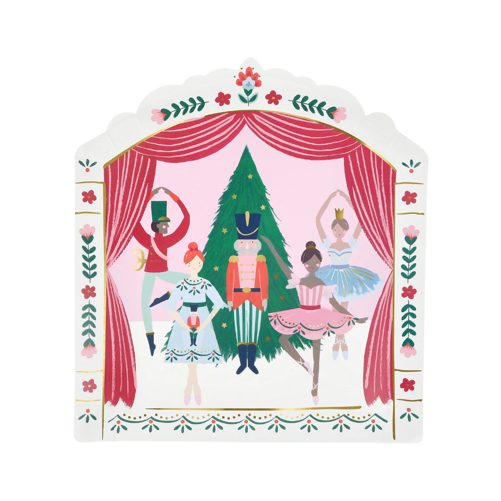 Meri Meri - Nutcracker Tabaklar - 8 Adet