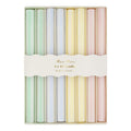 Meri Meri Pastel Çizgili Sofra Mumları - 8 Adet