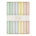 Meri Meri Pastel Çizgili Sofra Mumları - 8 Adet