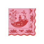 Meri Meri Pembe Vintage Botanik Peçete - L - 16 Adet
