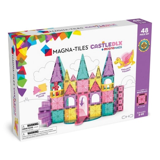 Magna Tiles Castle DLX - Prenses Şatosu Manyetik Bloklar - 48 Parça