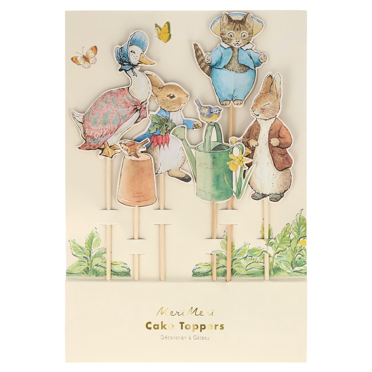 Meri Meri Peter Rabbit & Friends Cake Toppers - Peter Rabbit & Friends Pasta Süsü