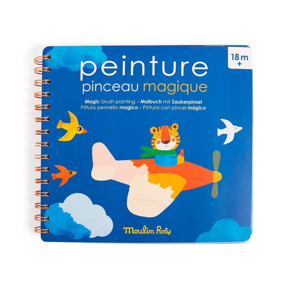 Moulin Roty Peinture pinceau magique Les Popipop Aktivite Kitabı