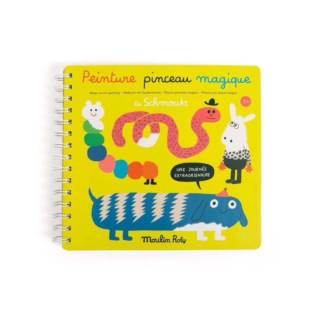 Moulin Roty Peinture pinceau magique Les Schmouks Aktivite Kitabı