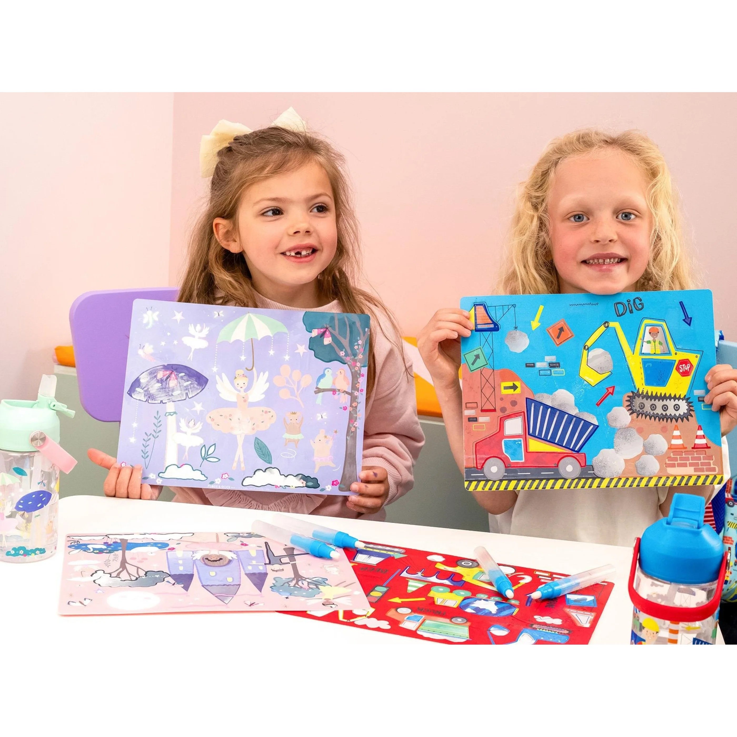 Renk Değiştiren Sulu Boyalı Oyun Mat / Rainbow Fairy (Placemats)