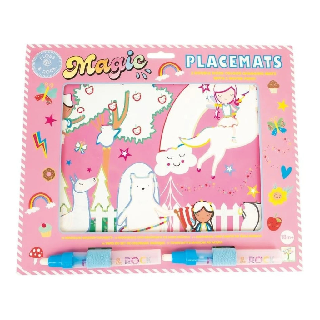 Renk Değiştiren Sulu Boyalı Oyun Mat / Rainbow Fairy (Placemats)