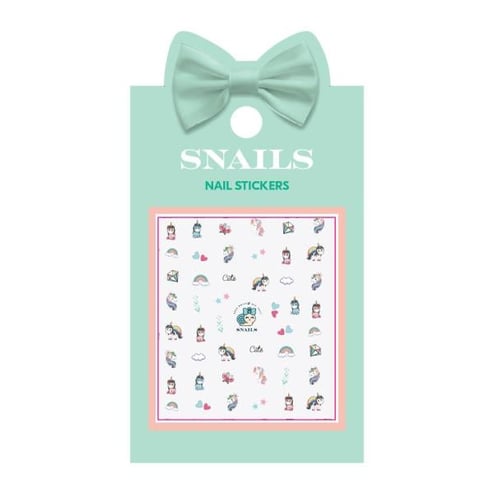 Snails Tırnak Sticker Seti- Unicorn Queen