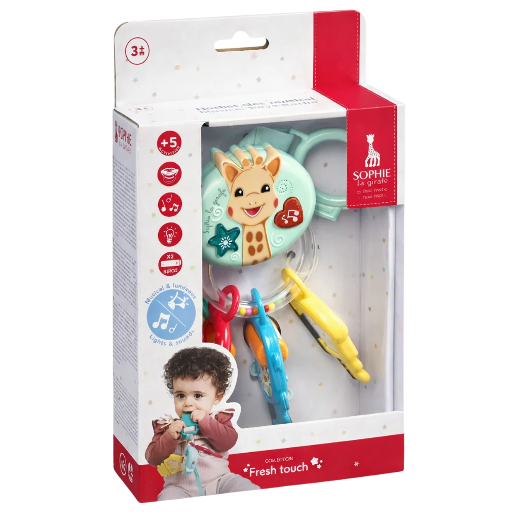Sophie La Girafe Sesli ve Işıklı Anahtar Çıngırak