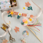 Meri Meri - Diy Headband & Wand - Çiçekli Baş Süsü & Değnek El İşi Seti