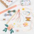 Meri Meri - Diy Headband & Wand - Çiçekli Baş Süsü & Değnek El İşi Seti